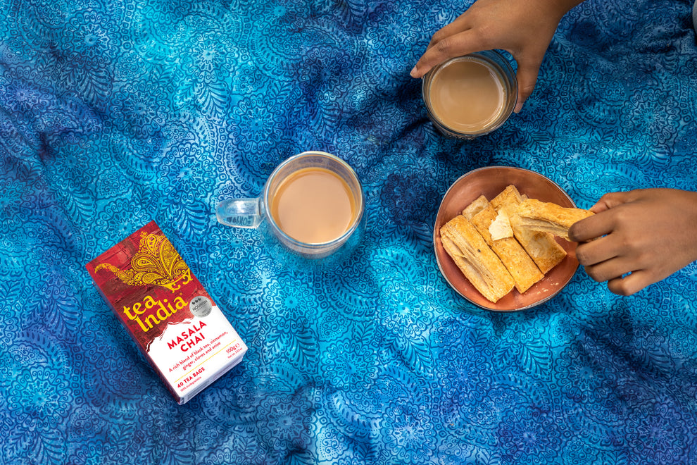 Experience the Warmth of Spiced Chai with Tea India.
